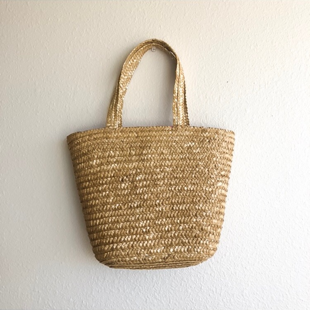 Vintage Woven Basket Bag